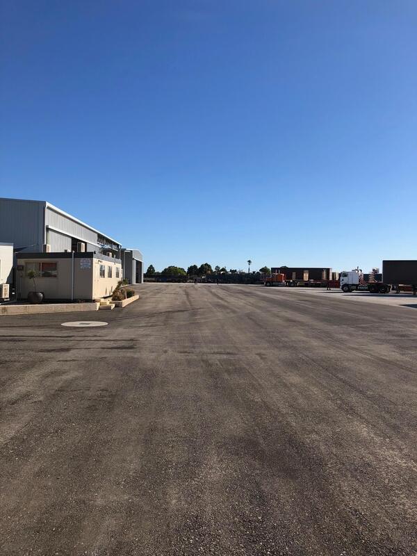 This is a photo of a hardstand driveway which is in the process of being installed by Campbellfield Road Tech